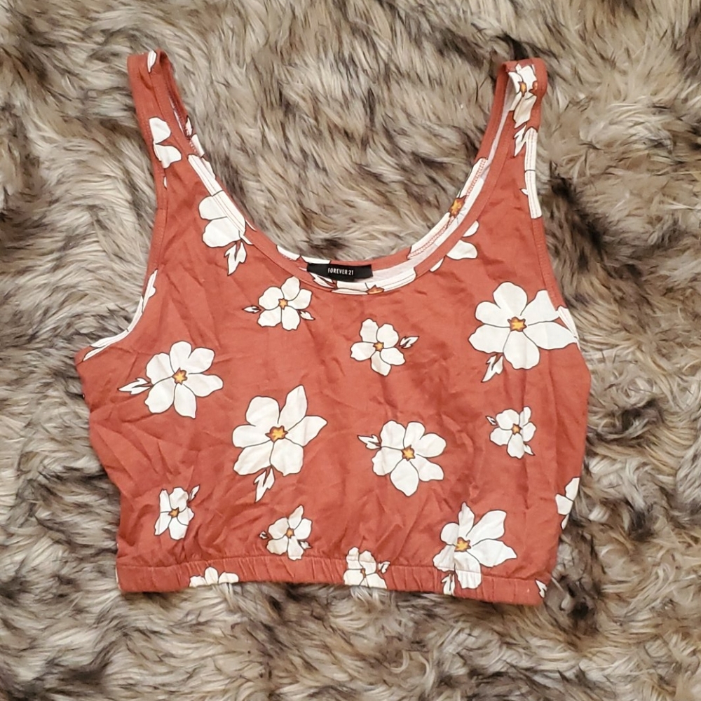 Forever 21 floral crop top